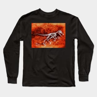 Velociraptor skeleton Long Sleeve T-Shirt